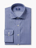 Navy Micro Geometric Cotton Dobby Custom Shirt