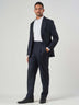 Navy Pleated Wool Luxury Suit