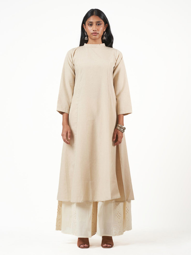 Cotton Classic Kurti Wide Pant Set