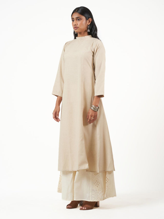 Cotton Classic Kurti Wide Pant Set
