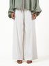 Cotton Viscose Flared Loose Fit Pant