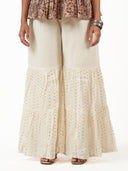 Khaadi Cotton Embroidered Flared Pant