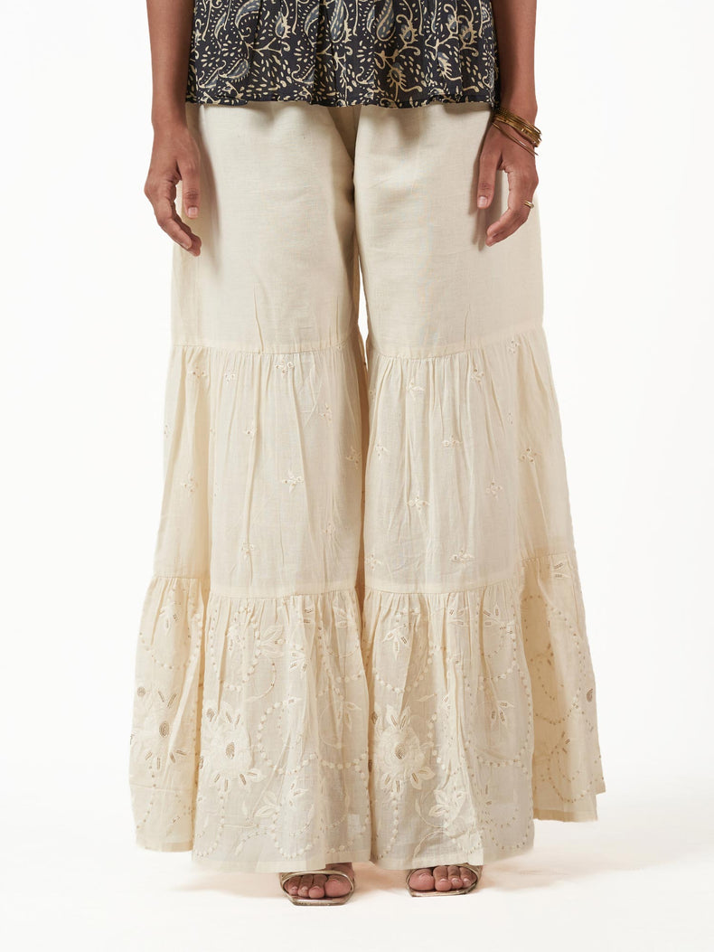 Khaadi Cotton Tiered Flared Pant