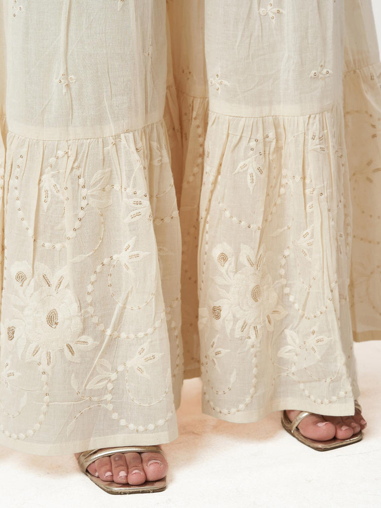 Khaadi Cotton Tiered Flared Pant