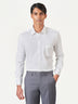 Off White Plain Long Sleeve Formal Shirt