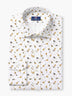 Off White Printed Cotton Poplin Custom Shirt