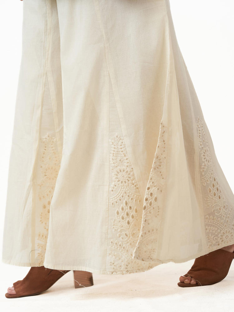 Cotton Flared Loose Pants