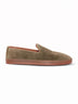 Nubuck Leather Embossed Slip-On Shoes