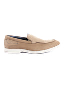 Nubuck Leather Embossed Party Slip-On Shoes