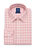 Pink Checked Cotton Regular Fit Shirt
