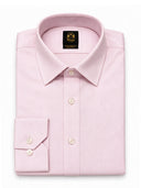 Pink Designed Cotton Tailored Fit Shirt