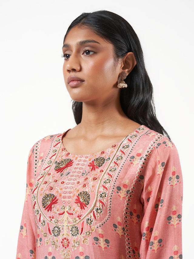 Viscose Cotton Printed Cord Set