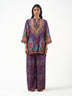 Ethnic Cord Set Ikat Print Handwork