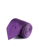 Solid Medallion Microfiber Tie