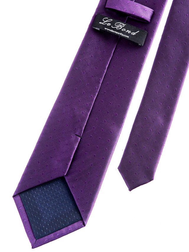 Solid Medallion Microfiber Tie