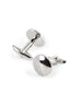 Round Dual-Texture Polished Cufflinks