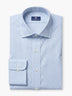 Sky Blue Checked Cotton Custom Shirt