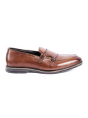 Genuine Leather Double Monk Slip-On Shoes