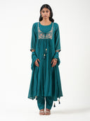 Mal Chanderi Embroidered Shalwar Set