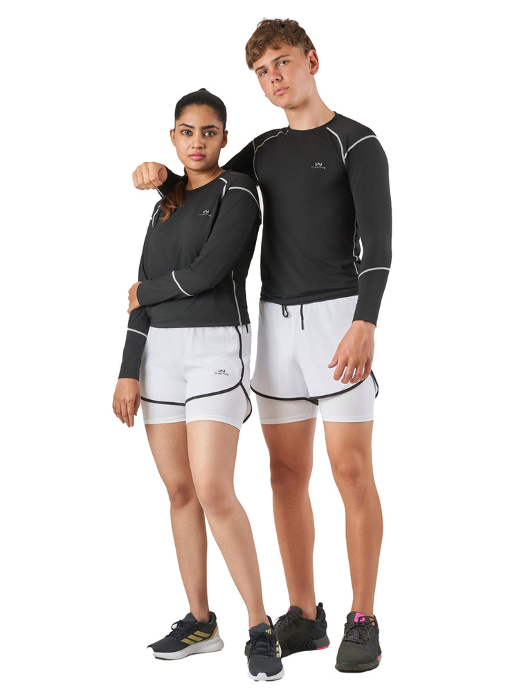 Unisex Long Sleeve Black Performance T-Shirt