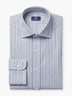 White Blue Striped Cotton Custom Shirt