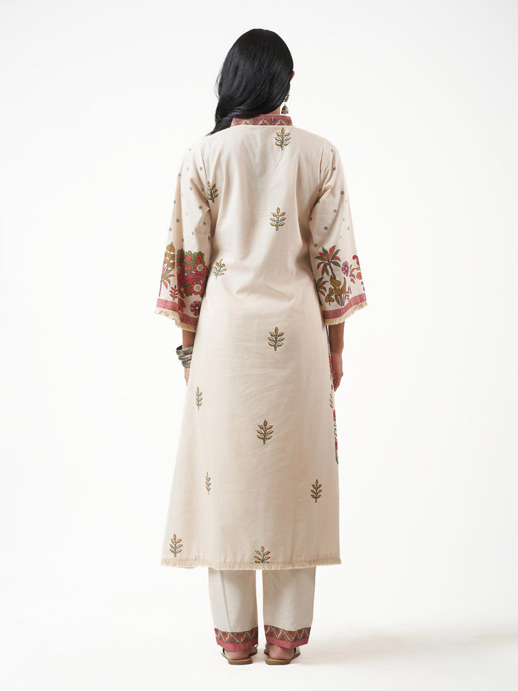Cotton Printed Kurti Pant Set