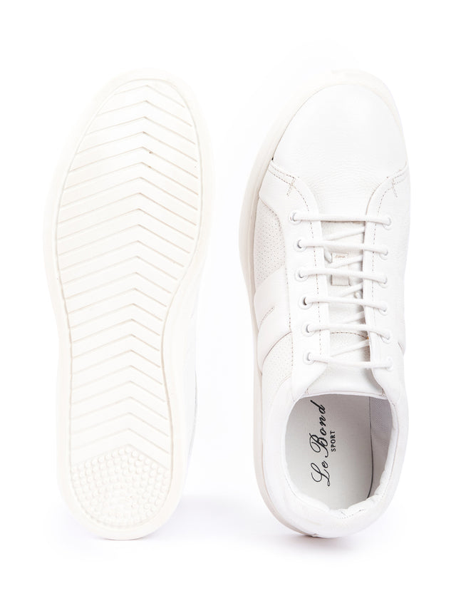 Genuine Leather Lightweight Lace-Up Shoes