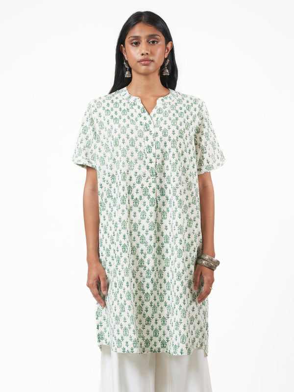 Cotton Printed Knee Length Kurti