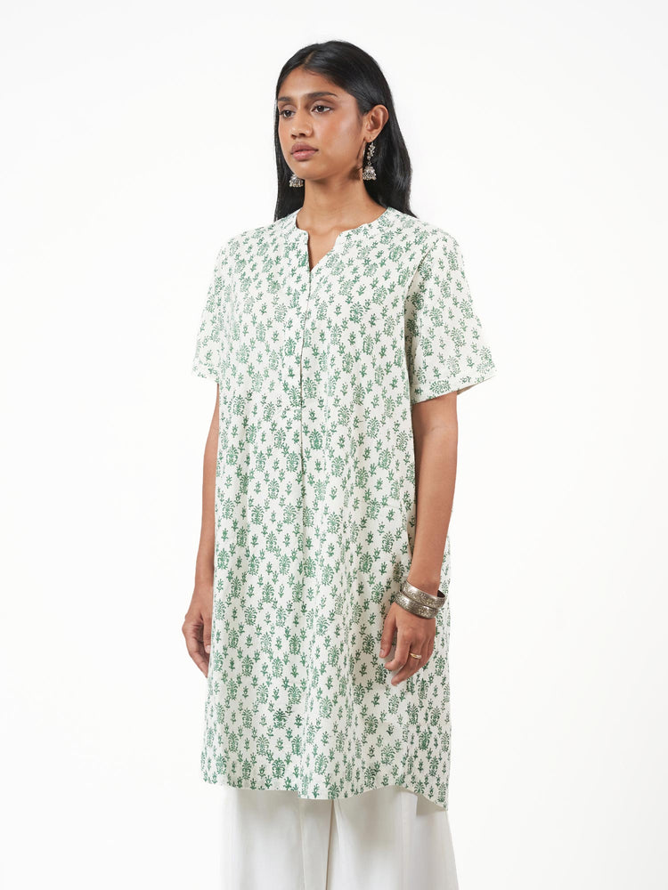 Cotton Printed Knee Length Kurti