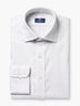 White Micro Textured Cotton Dobby Custom Shirt