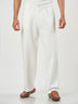 Plain Cotton Blend Lounge Fit Trousers