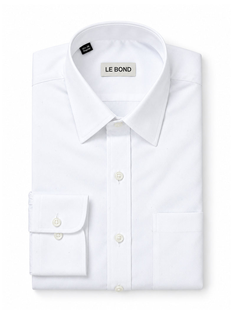 White Cotton Rich Regular Fit Shirt