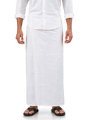 White Solid Linen Classic Sarong