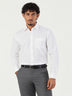 White Plain Cotton Blend Regular Fit Shirt