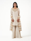 Tissue Silk Beaded Sharara Set