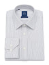White Striped Cotton Regular Fit Shirt