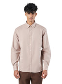 Wine Cotton Lounge Fit Casual Shirt