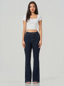 Cotton Spandex Regular Fit Bootcut Jeans