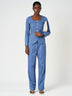 Checks Tailored Top & Wide-Leg Trouser Set